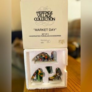 Dept 56 Market Day Snow Village Figurines